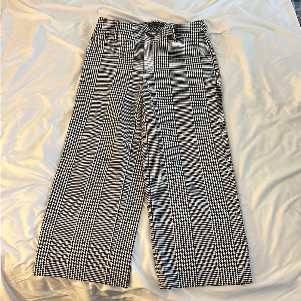 Black and White Plaid Pants